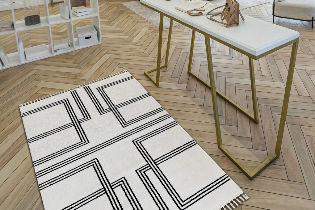 Koberec AMOUR 53091C krém - Geometrický