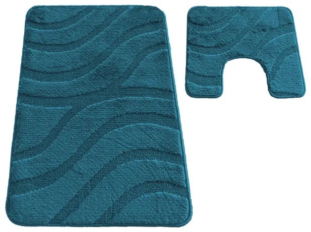 Sada kúpeľňových koberčekov Montana Symphony Deep Lake