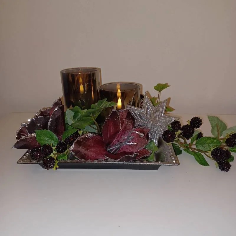 DECOLED Hvězda, prům. 10,5 cm, stříbrná