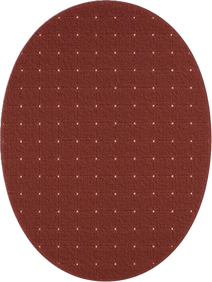 Kusový koberec Udinese terra ovál, 120x170, oranžová, chodba / predsieň, Vopi