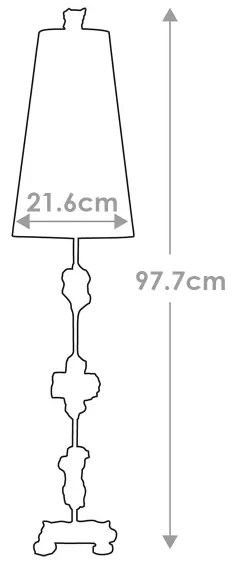 Flambeau FB-FRAGMENT-TL-G - Stolná lampa FRAGMENT 1xE27/60W/230V