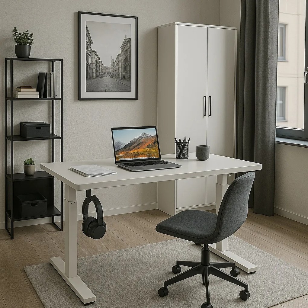 Herný stôl BR04 biely 120 cm