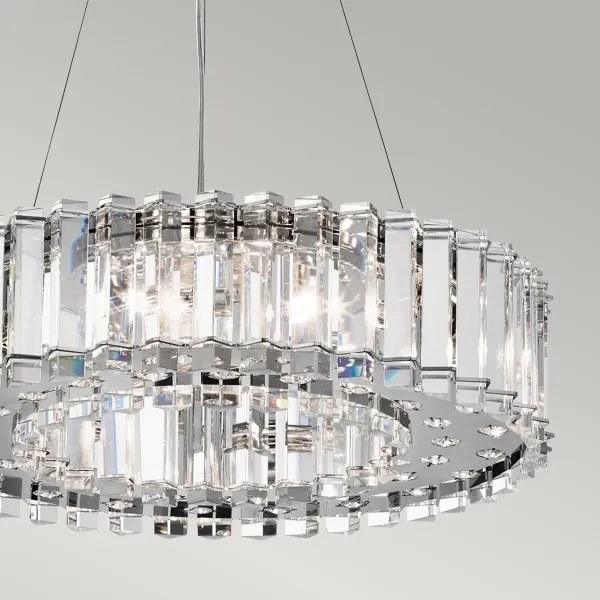 Kichler KL-CRYSTAL-SKYE8 - LED Kúpeľňový luster CRYSTAL SKYE 8xG9/3W/230V IP44