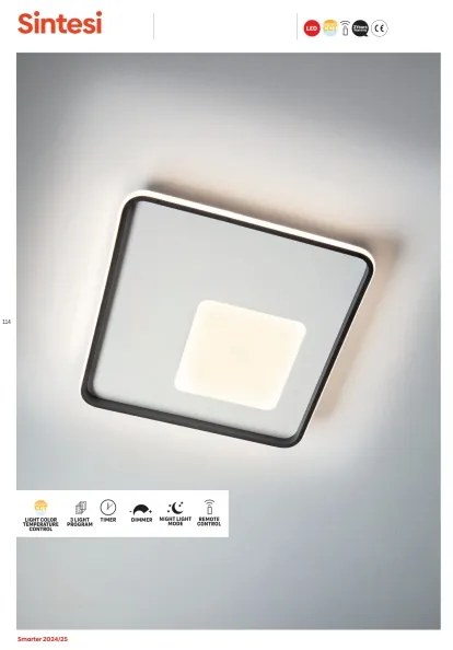 Redo 05-961-LED Stmievateľné stropné svietidlo SINTESI LED/53W/230V 3000-6000K +DO