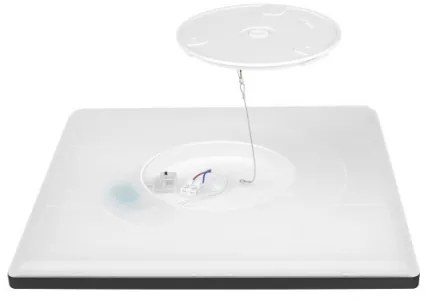 LED kúpeľňové stropné svietidlo NIVERA LED/18W/230V IP54 30x30 cm čierne