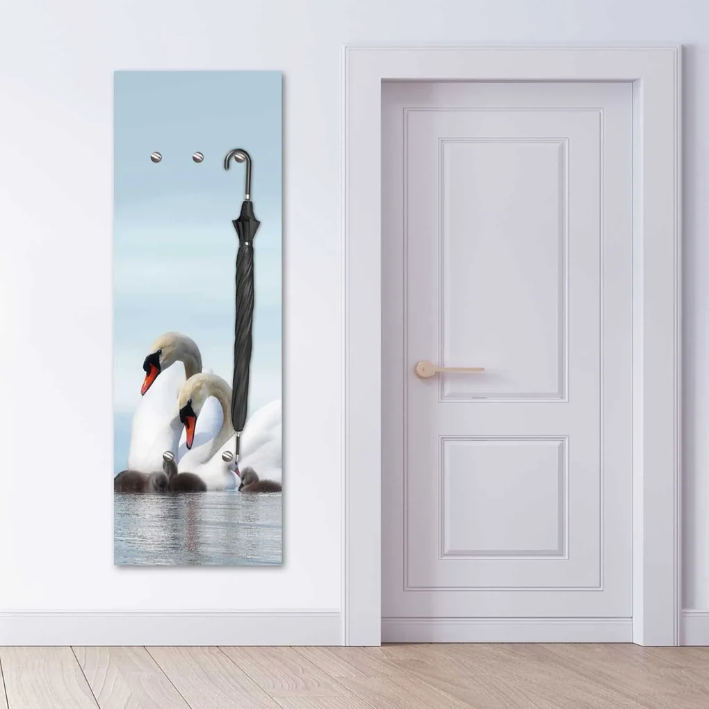 Gario Vešiak na stenu Labute Rozmery: 30 x 90 cm