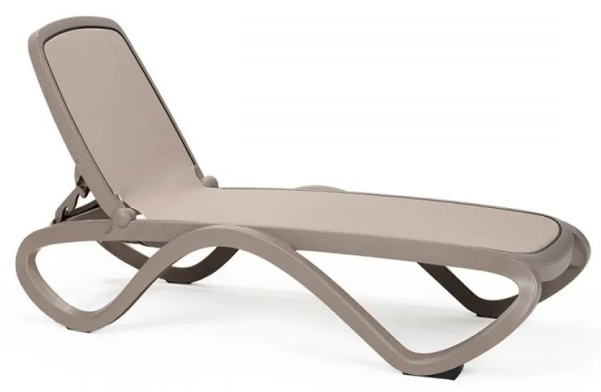 OMEGA záhradné lehátko tortora/tortora