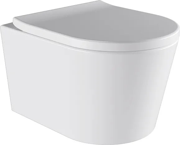 BPS-koupelny Závesná WC misa so SoftClose sedadlom HYD-4665, biela
