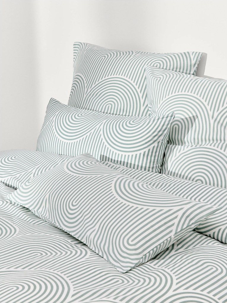 Vzorovaná bavlnená obliečka na paplón Arcs