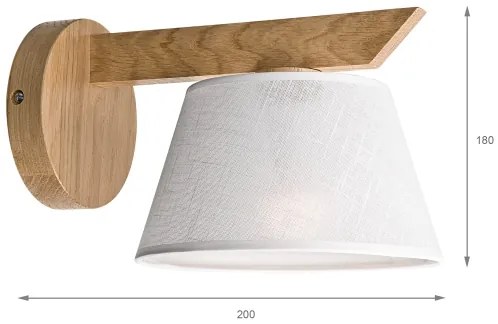 Brilagi - LED  Nástenné svietidlo ANTHONY 1xE14/40W/230V dub/biela