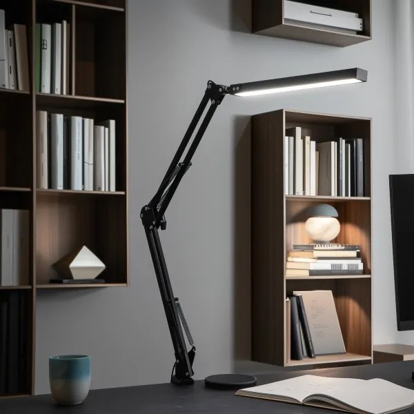 BRILAGI - LED stmievateľná stolová lampa 2v1 USB VARIO LED/14W/5V 3000-6000K čierna