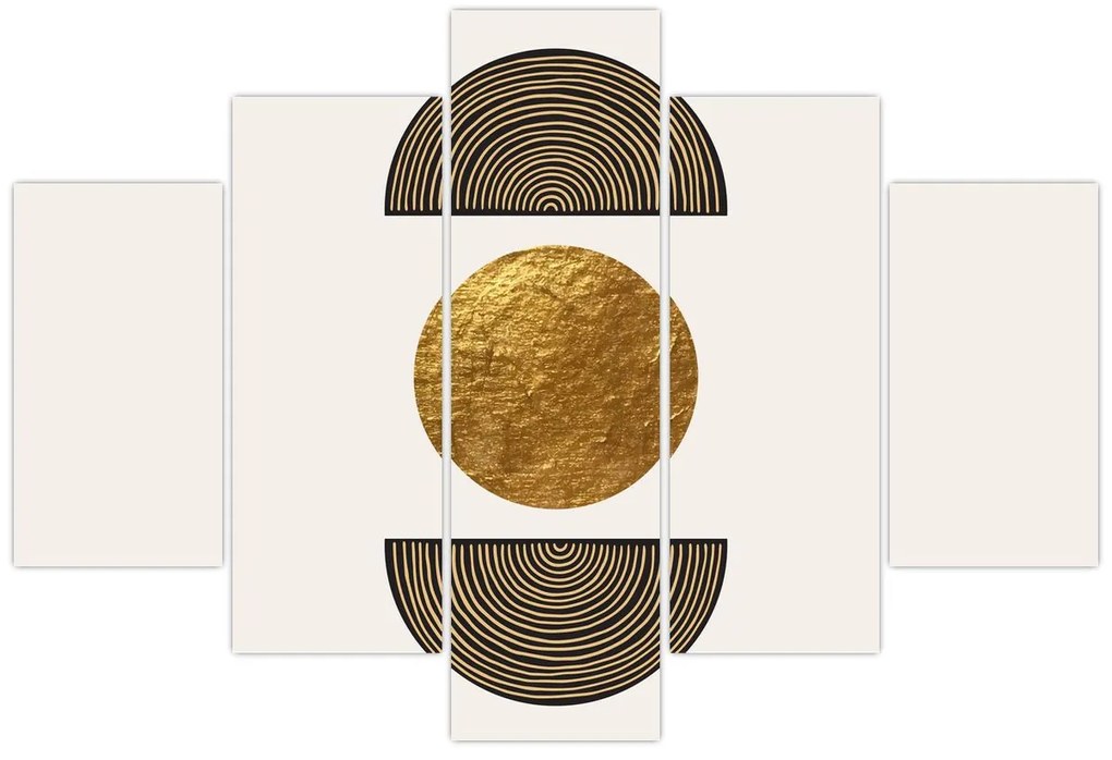 Obraz - Zlatý ornament N⁰1 (150x105 cm)