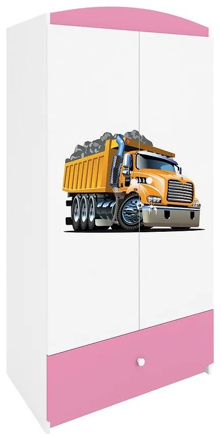 Skriňa Babydreams ružová – Nákladné auto
