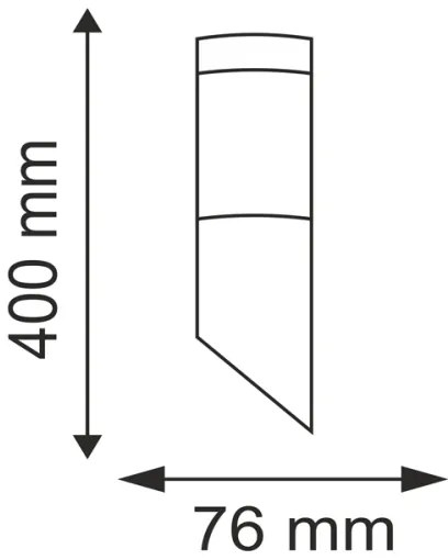 Vonkajšie nástenné svietidlo OSLO 1xE27/10W/230V IP44