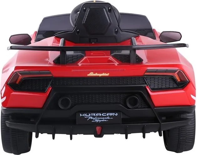 LEAN CARS Elektrické autíčko Lamborghini Huracan, červené