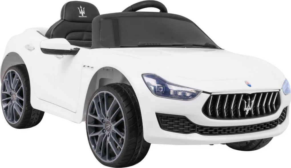 Ramiz Maserati Ghibli batéria pre deti Biela + diaľkové ovládanie