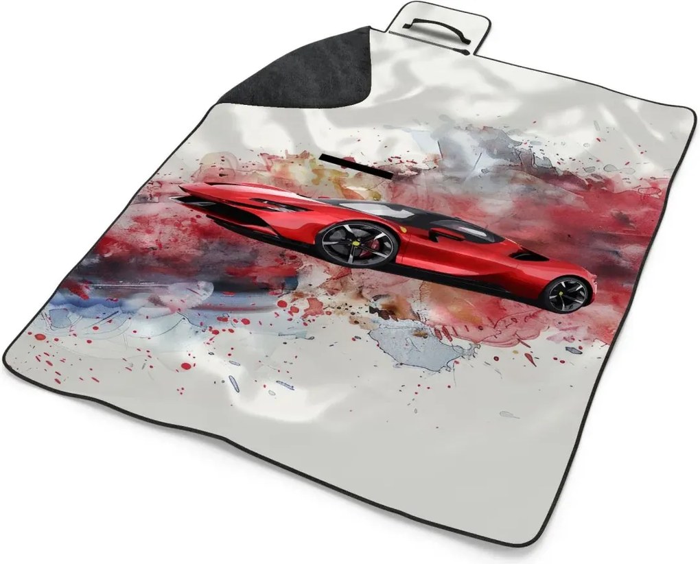 Sablio Plážová deka Ferrari Paint: 200x140 cm