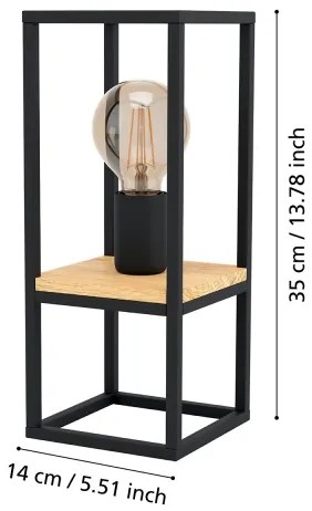 Eglo 99797 - Stolná lampa LIBERTAD 1xE27/40W/230V