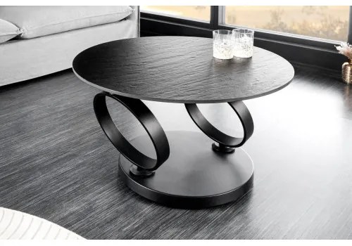 Konferenčný stôl otočný 44316 Rings 80-135x80cm Ceramik  - Komfort-nábytok