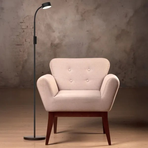 LED Stmievateľná stojacia lampa BRUNO LED/3W/230V 3000/4000/6500K čierna