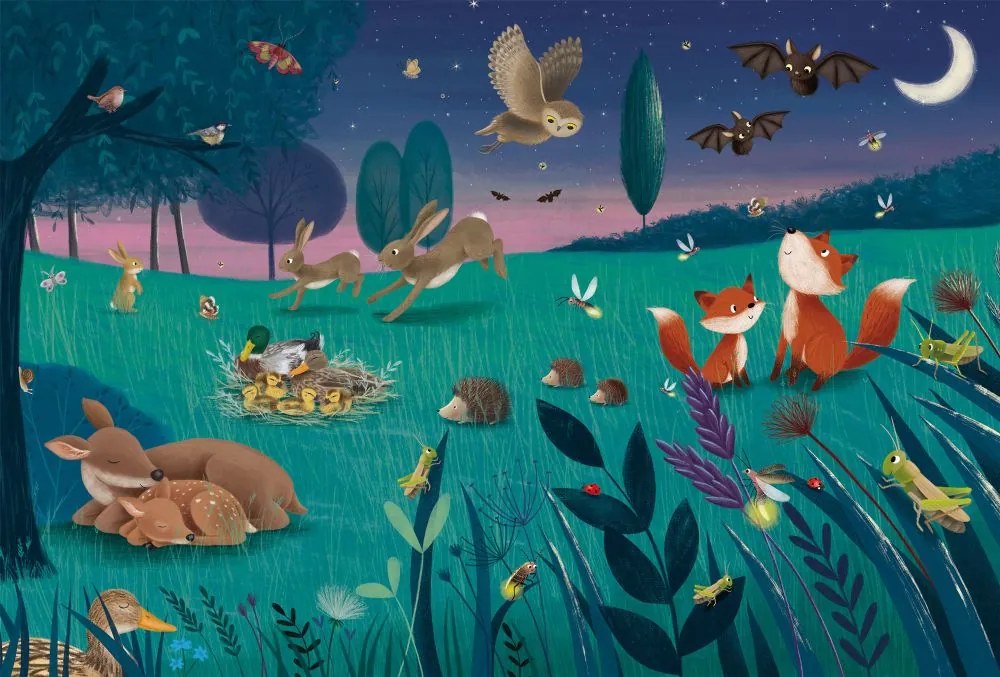 Schmidt Puzzle 3×24 dielikov Lesné zvieratá