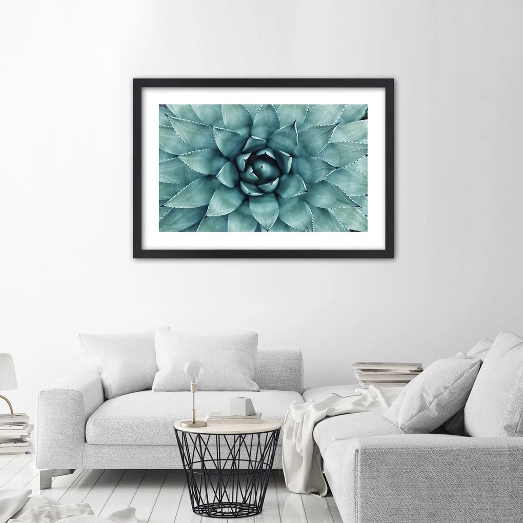 Gario Plagát Modré listy agáve Farba rámu: Bez rámu, Rozmery: 60 x 40 cm