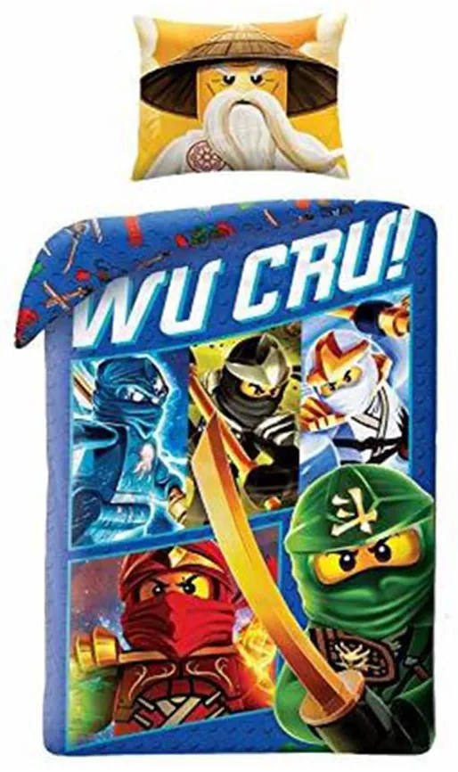 Halantex Detské obliečky LEGO NINJAGO DUO - WU CRU!