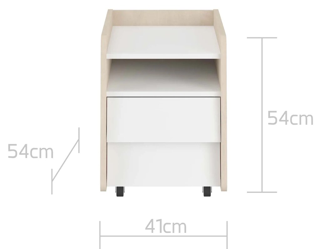 So sixty nočný stolík/skrinka na kolieskach