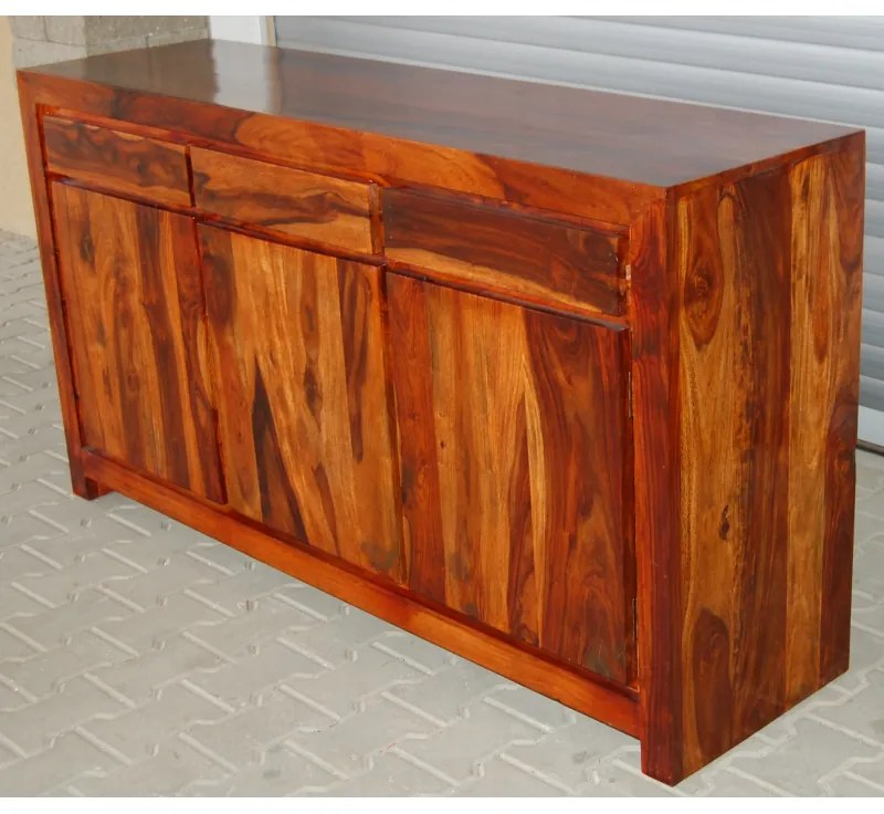 Indický nábytok - Komoda Tara 140x90x45 indický masív palisander Only stain
