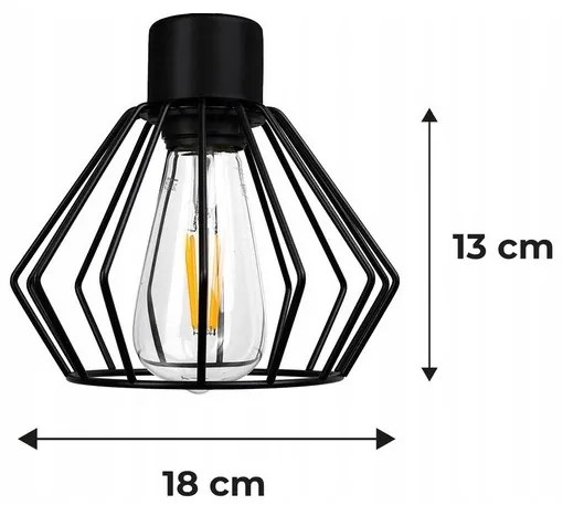 BERGE Závesná lampa DRON 4xE27 - METAL BRILLIANT