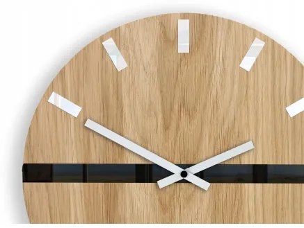 Sammer Kvalitné hodiny HORIZONT z dubového dreva 33 cm Horizont