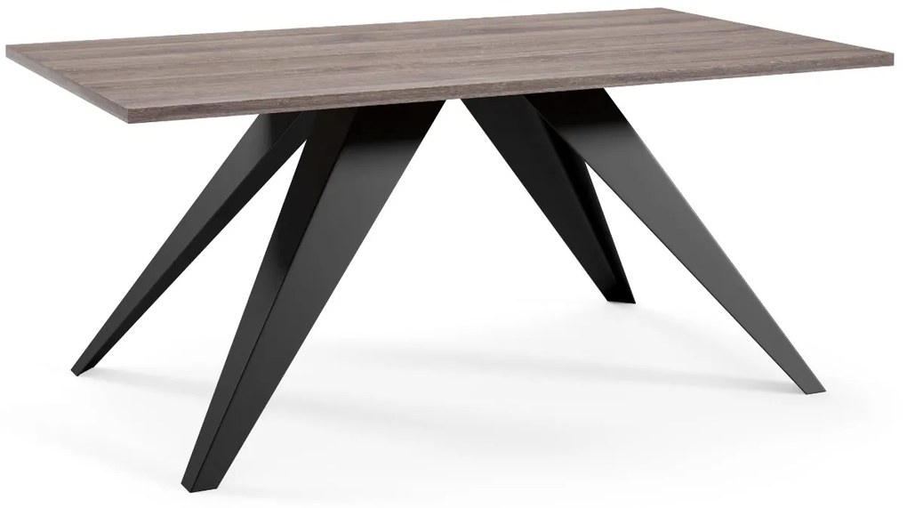 KONFERENČNÝ STOLÍK TIBERIO DUB SHERMAN ANTRACITOVÝ 120 cm