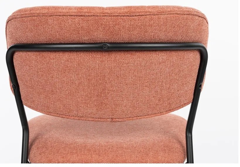 Jedálenské stoličky v súprave 2 ks v lososovej farbe Jolien - White Label