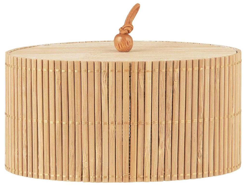 IB Laursen Oválna bambusová krabička s vekom