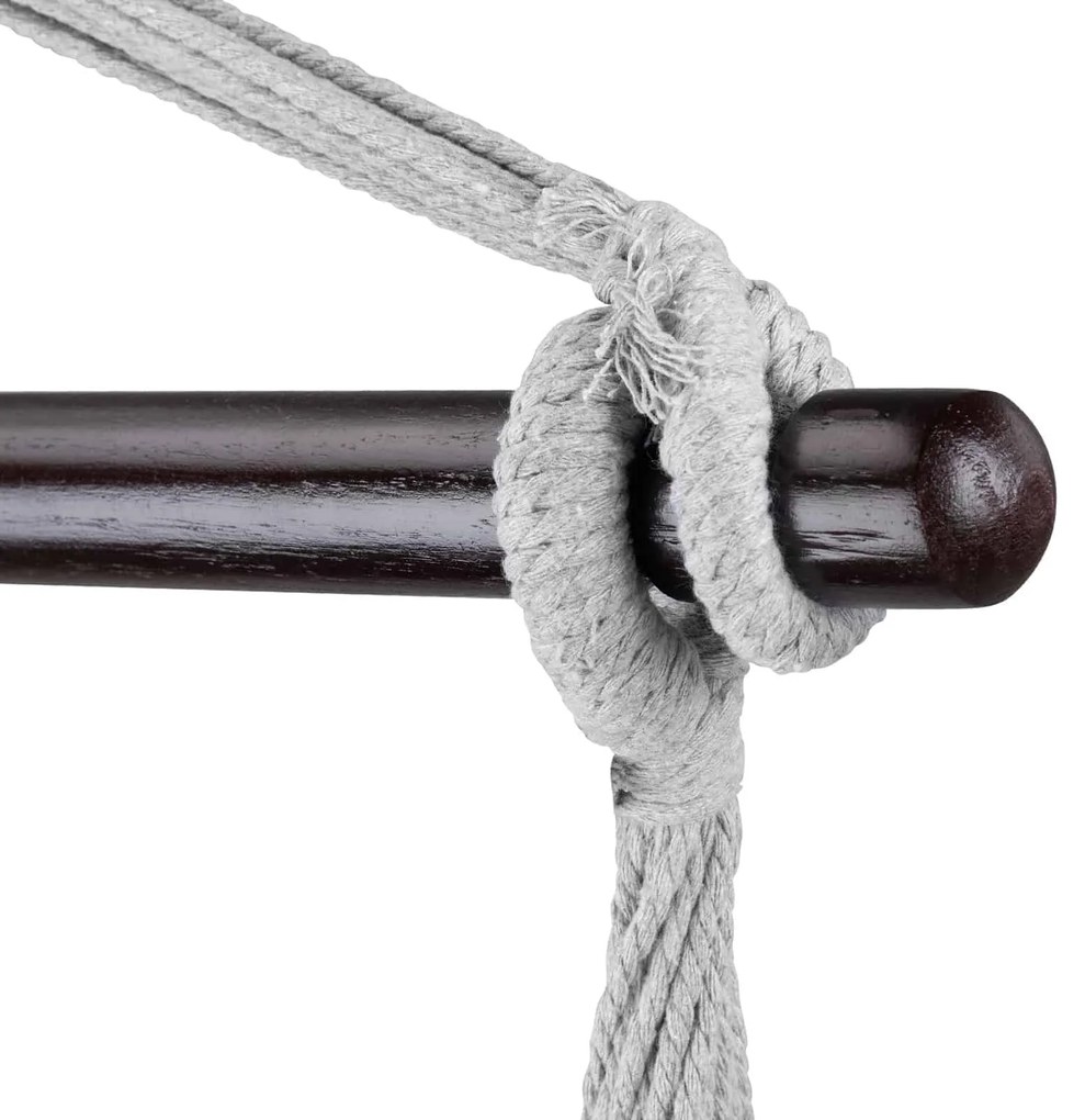 Závesné kreslo MANDY 170x100x150 cm, tmavosivé Detex