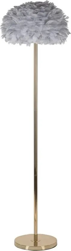 Stojacia lampa Feathers 170 cm sivá/zlatá