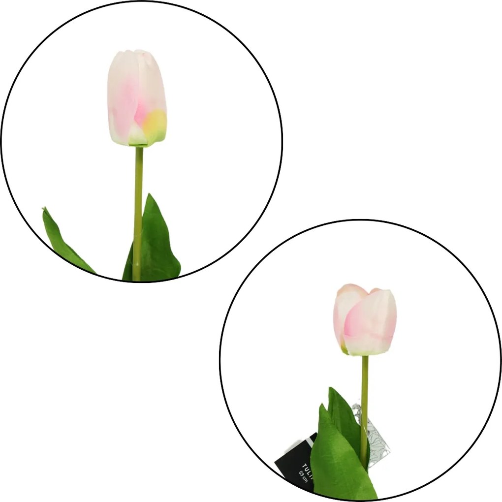Umelá kvetina TULIP 54 cm - viac farieb Farba: Svetloružová