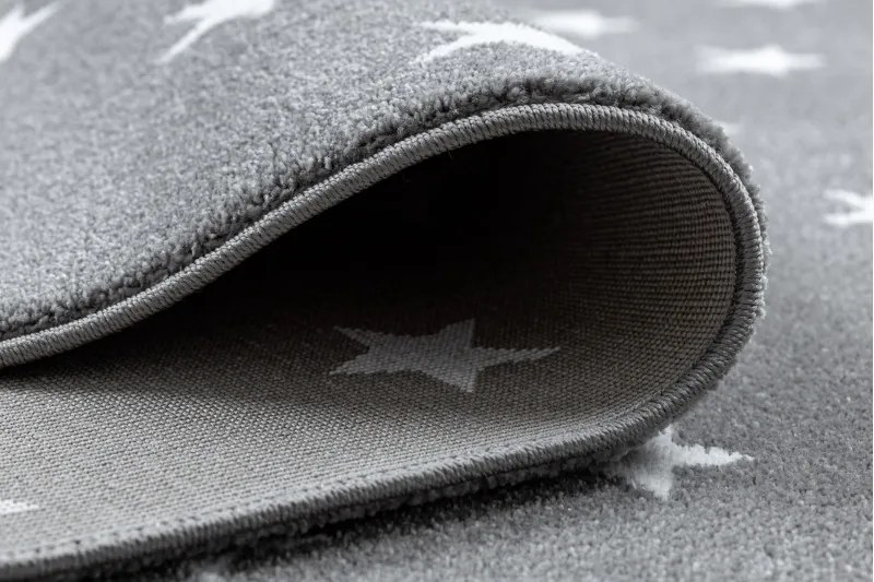 Dywany Łuszczów, Detský kusový koberec Petit Cloud stars grey, 140x190, šedá, detská izba