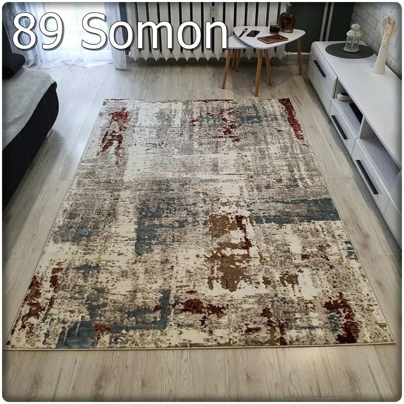 Dekorstudio Moderný koberec LUXESS vzor 89 bordový Rozmer koberca: 80x150cm