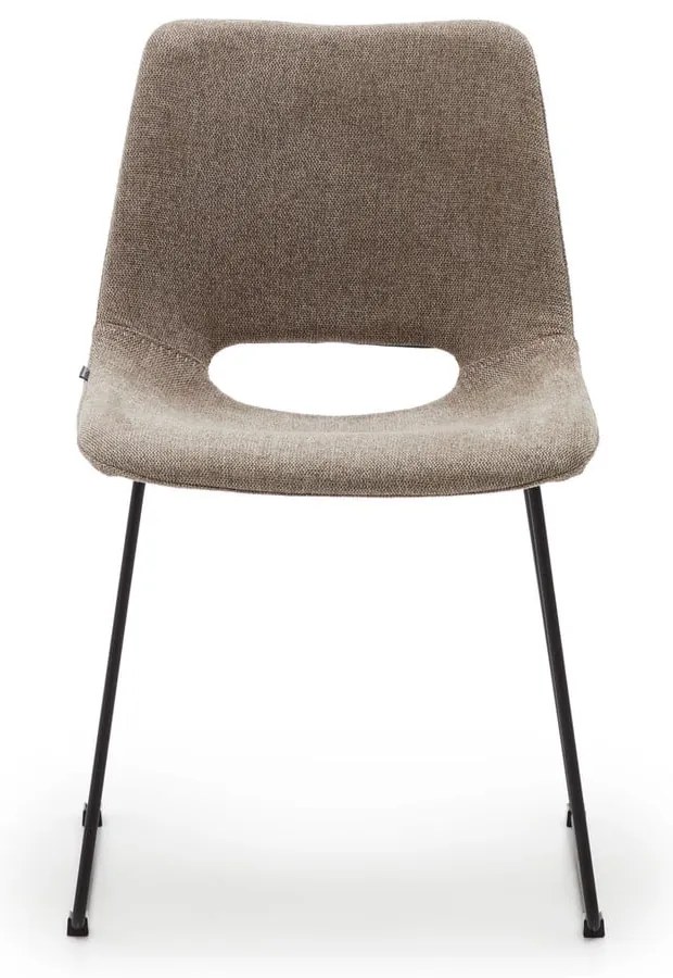 Svetlohnedé jedálenské stoličky v súprave 1 ks Zahara – Kave Home