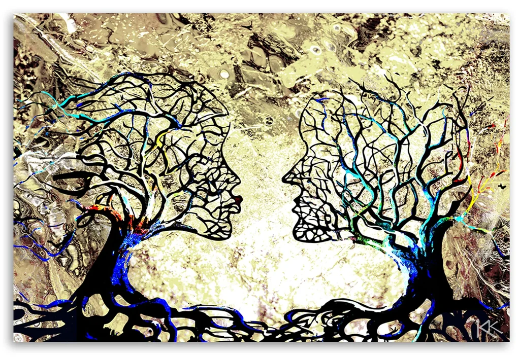 Gario Obraz na plátne Zamilované stromy Rozmery: 100 x 70 cm