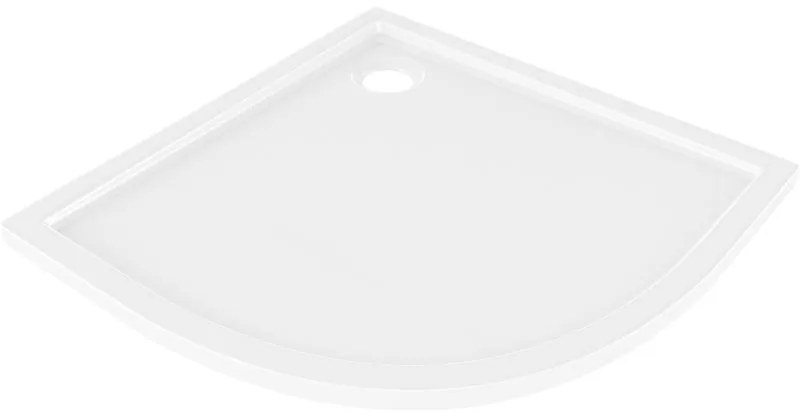 Mexen Flow, štvrťkruhová sprchová vanička slim 90 x 90 cm, biela lesklá, 46Q109090