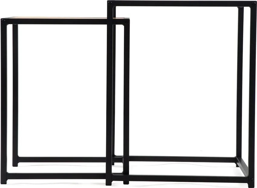 Odkladacie stolíky v súprave 2 ks v dekore duba 38x38 cm Noah – Bonami Essentials