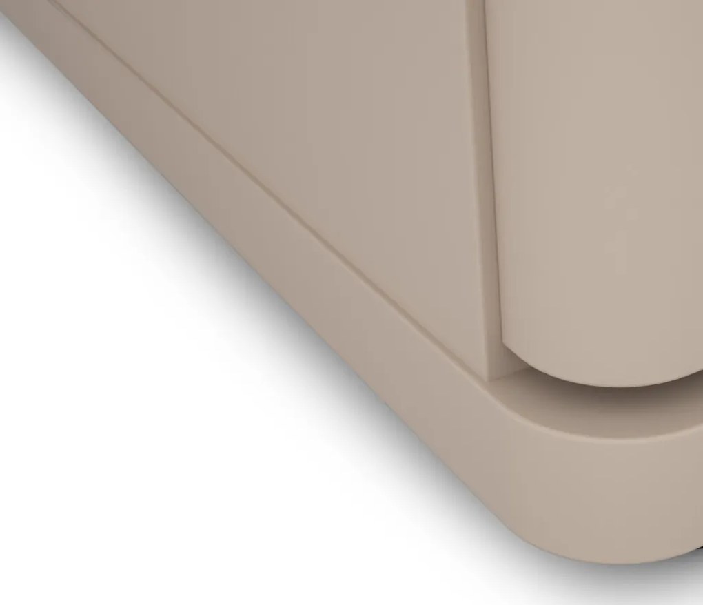 Závesná vitrína Avola, béžová kašmír/dub cremona