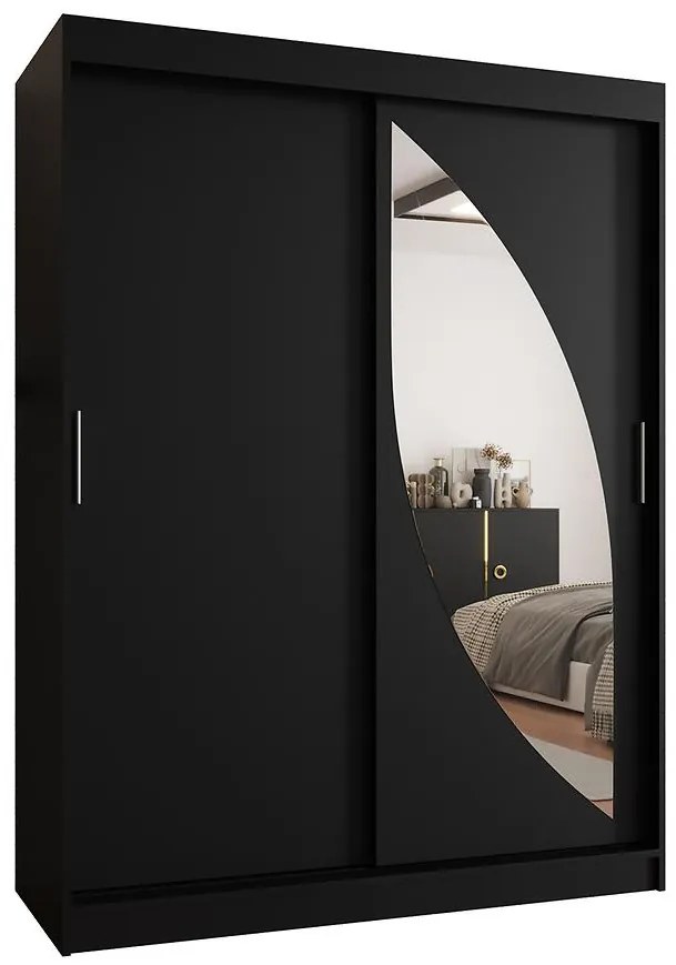 Skriňa Milo 180 čierna