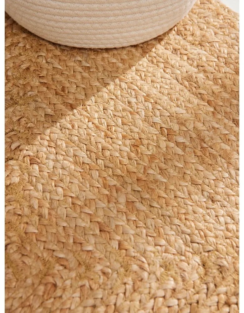 Obojstranný/ručne tkaný jutový behúň v prírodnej farbe 80x200 cm Juno – Hanse Home