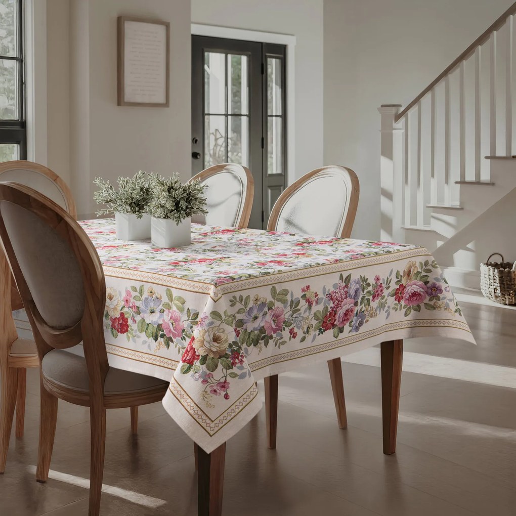 GOBELÍNOVÝ OBRUS ROSE 140X180 CM KVETY