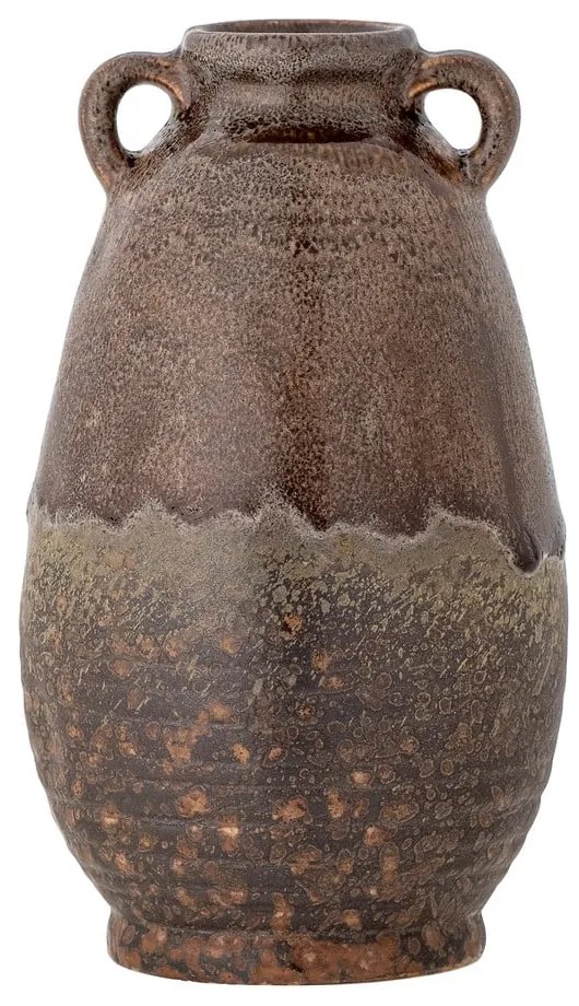 Hnedá ručne vyrobená váza z kameniny Reina – Bloomingville