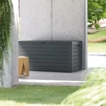 Záhradný box, 280 l, tmavo hnedá