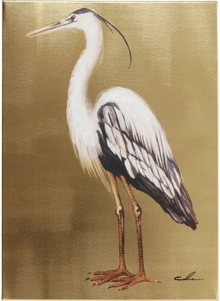 KARE DESIGN Sada 2 ks − Obraz s ručnými ťahmi Heron Left 70 × 50 cm - zľava 10% (s kódom EXTRA10SK)
